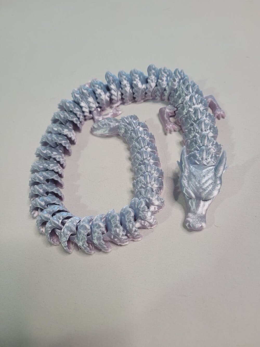 Large 16 Inch 3D Printed Articulated Dragon Poseable Flexi Fantasy Dragon